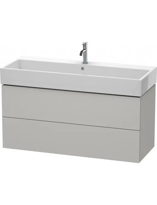 Duravit L-Cube Waschtischunterbau 2 Auszüge, B: 1184 mm, Betongrau