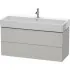 Duravit L-Cube Waschtischunterbau 2 Auszüge, B: 1184 mm, Betongrau