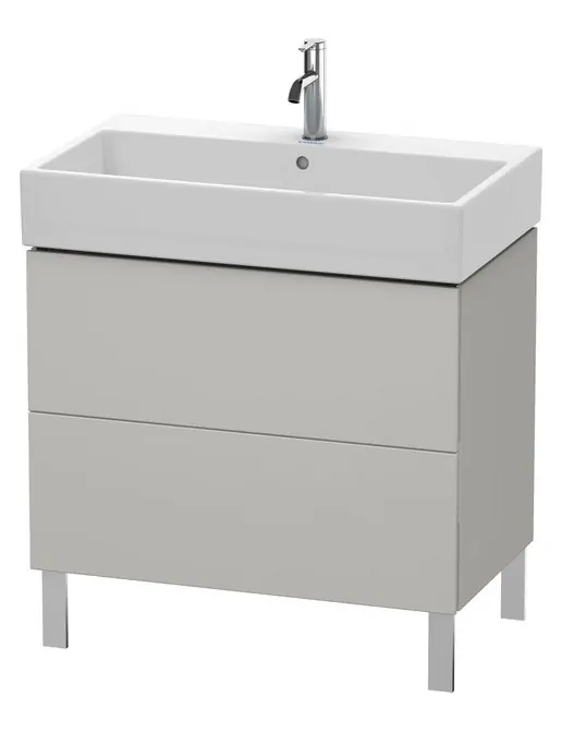 Duravit L-Cube Waschtischunterbau stehen, 2 Auszüge, B: 784 mm, Betongrau