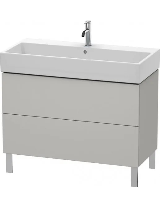 Duravit L-Cube Waschtischunterbau stehen, 2 Auszüge, B: 984 mm, Betongrau