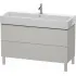 Duravit L-Cube Waschtischunterbau stehen, 2 Auszüge, B: 1184 mm, Betongrau