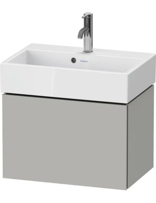 Duravit L-Cube Waschtischunterbau Compact, 1 Auszug, B: 584 mm, Betongrau