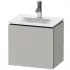 Duravit L-Cube Waschtischunterbau, 1 Tür L/R, B: 440 mm, Betongrau