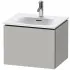 Duravit L-Cube Waschtischunterbau bodenstehend, 1 Auszug, B: 520 mm, Betongrau