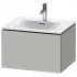 Duravit L-Cube Waschtischunterbau, 1 Auszug, B: 620 mm, Betongrau