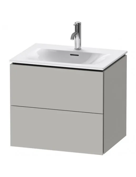 Duravit L-Cube Waschtischunterbau, 2 Auszüge, B: 620 mm, Betongrau