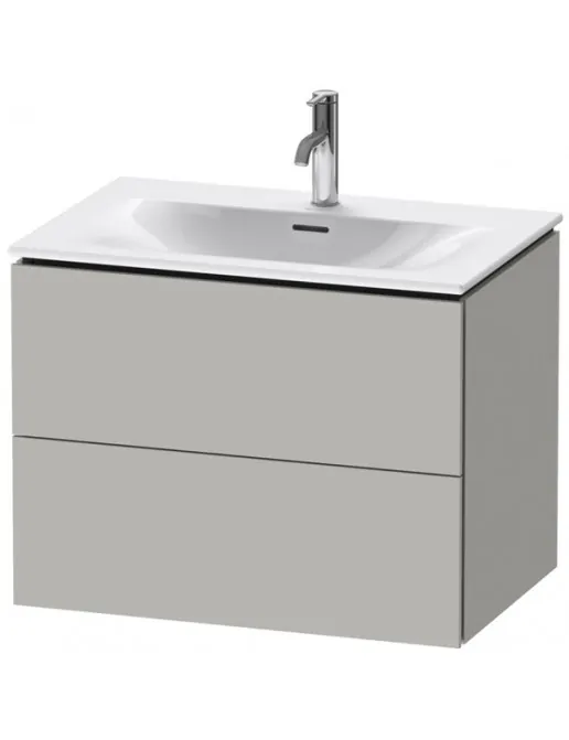 Duravit L-Cube Waschtischunterbau, 2 Auszüge, B: 720 mm, Betongrau