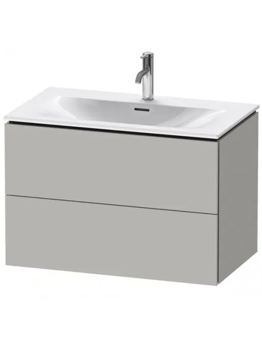 Duravit L-Cube Waschtischunterbau, 2 Auszüge, B: 820 mm, Betongrau