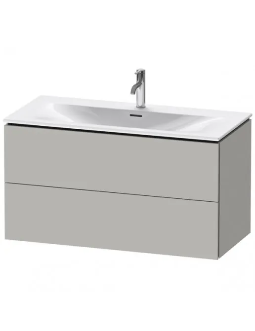 Duravit L-Cube Waschtischunterbau, 2 Auszüge, B: 1020 mm, Betongrau