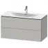 Duravit L-Cube Waschtischunterbau, 2 Auszüge, B: 1020 mm, Betongrau