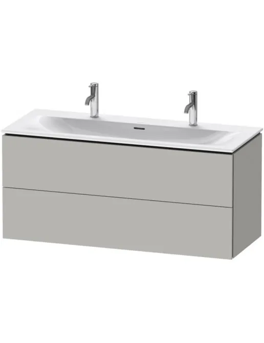 Duravit L-Cube Waschtischunterbau, 2 Auszüge, B: 1220 mm, Betongrau