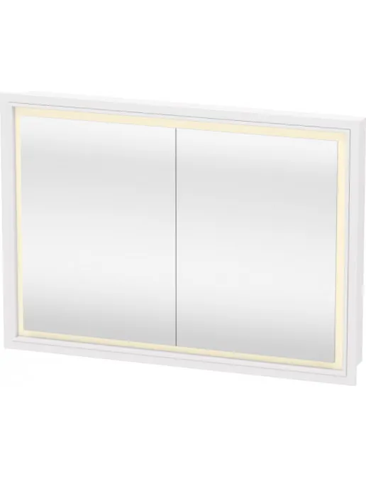 Duravit L-Cube Einbau-Spiegelschrank mit LED-Beleuchtung, 2-türig, B: 1000 mm