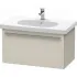 Duravit X-Large Waschtischunterbau, 1 Auszug, B: 800 mm, Taupe matt