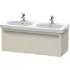 Duravit X-Large Waschtischunterbau, 1 Auszug, B: 1150 mm, Taupe matt