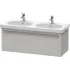 Duravit X-Large Waschtischunterbau, 1 Auszug, B: 1150 mm, Betongrau