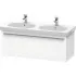 Duravit X-Large Waschtischunterbau, 1 Auszug, B: 1150 mm, Weiss matt