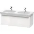 Duravit X-Large Waschtischunterbau, 1 Auszug, B: 1150 mm, Weiss Hochglanz