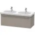 Duravit X-Large Waschtischunterbau, 1 Auszug, B: 1150 mm, Basalt matt