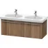 Duravit X-Large Waschtischunterbau, 1 Auszug, B: 1150 mm, Nussbaum Natur