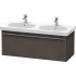 Duravit X-Large Waschtischunterbau, 1 Auszug, B: 1150 mm, Eiche dunkel gebürstet