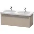 Duravit X-Large Waschtischunterbau, 1 Auszug, B: 1150 mm, Eiche Kaschmir