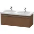 Duravit X-Large Waschtischunterbau, 1 Auszug, B: 1150 mm, amerikanischer Nussbaum