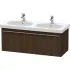 Duravit X-Large Waschtischunterbau, 1 Auszug, B: 1150 mm, Nussbaum gebürstet