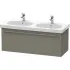 Duravit X-Large Waschtischunterbau, 1 Auszug, B: 1150 mm, Flannel Grey Seidenmatt