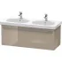 Duravit X-Large Waschtischunterbau, 1 Auszug, B: 1150 mm, Cappuccino Hochglanz