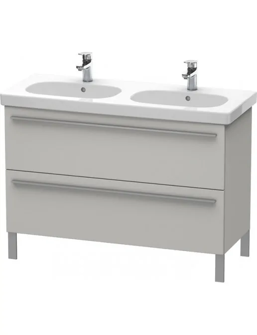 Duravit X-Large Waschtischunterbau stehend, 2 Auszüge, B: 1150 mm, Betongrau