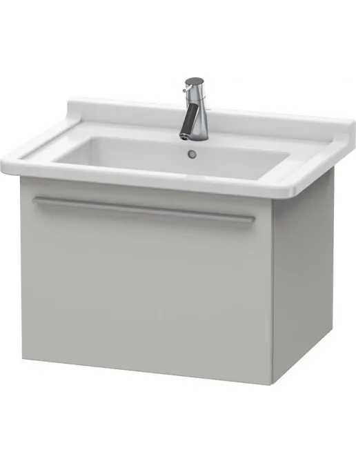 Duravit X-Large Waschtischunterbau, 1 Auszug, B: 600 mm, Betongrau