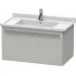 Duravit X-Large Waschtischunterbau, 1 Auszug, B: 800 mm, Betongrau