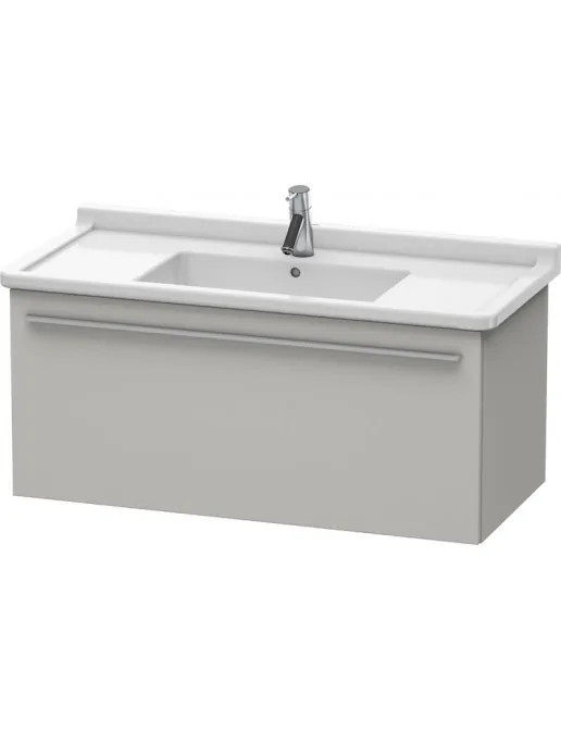 Duravit X-Large Waschtischunterbau, 1 Auszug, B: 1000 mm, Betongrau