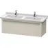 Duravit X-Large Waschtischunterbau, 1 Auszug, B: 1200 mm, Taupe matt