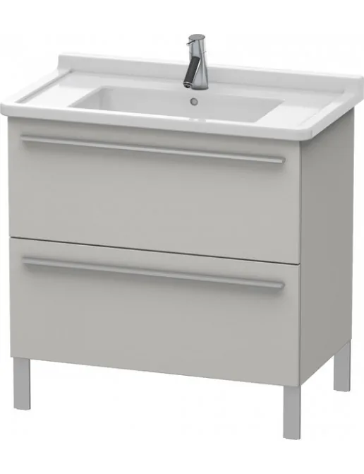 Duravit X-Large Waschtischunterbau, 2 Auszüge, B: 800 mm, Betongrau