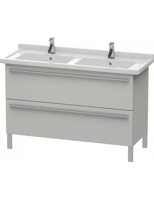 Duravit X-Large Waschtischunterbau, 2 Auszüge, B: 1200 mm, Betongrau