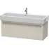 Duravit X-Large Waschtischunterbau 1 Auszug, B: 1150 mm, Taupe matt