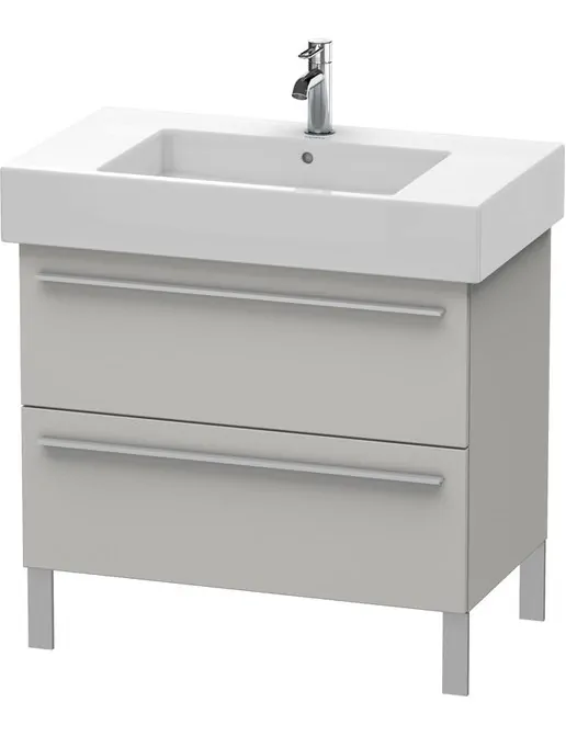 Duravit X-Large Waschtischunterbau mit 2 Auszügen stehend, B: 800 mm, Betongrau