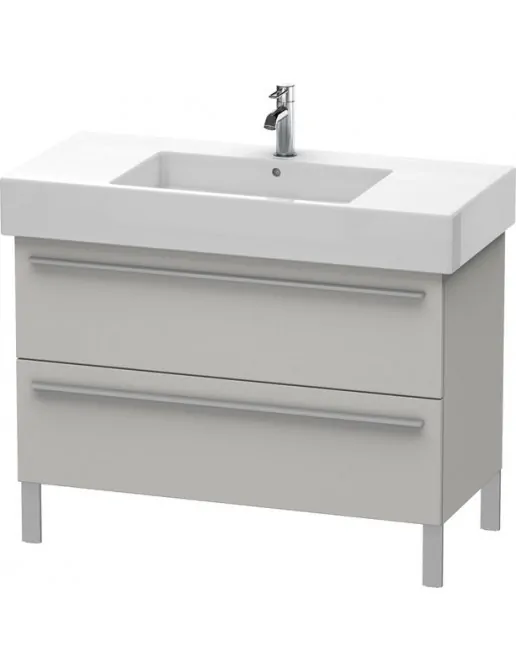 Duravit X-Large Waschtischunterbau mit 2 Auszügen stehend, B: 1000 mm, Betongrau