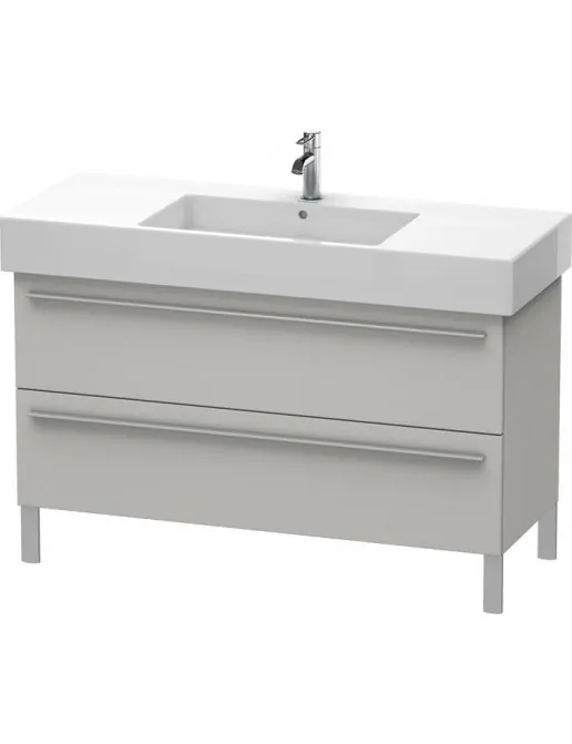 Duravit X-Large Waschtischunterbau mit 2 Auszügen stehend, B: 1200 mm, Betongrau