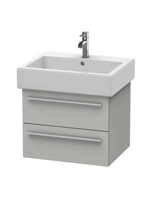 Duravit X-Large Waschtischunterbau mit 2 Auszügen, B: 550 mm, Betongrau Matt