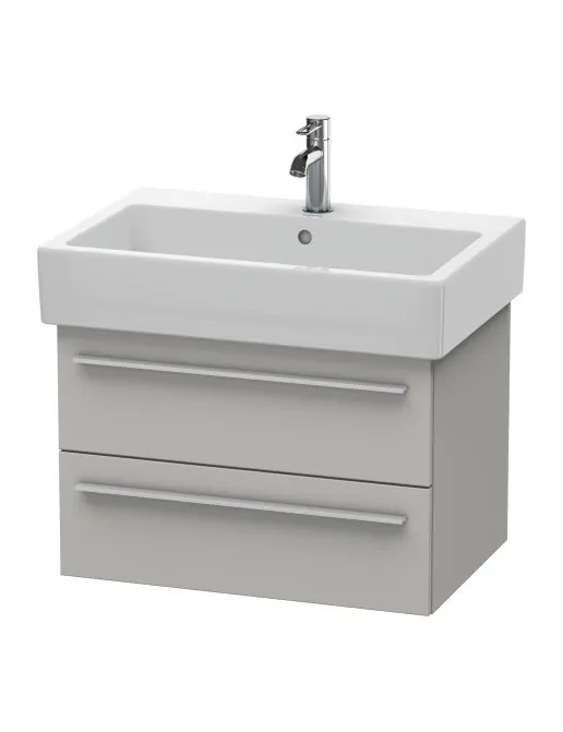 Duravit X-Large Waschtischunterbau mit 2 Auszügen, B: 650 mm, Betongrau Matt