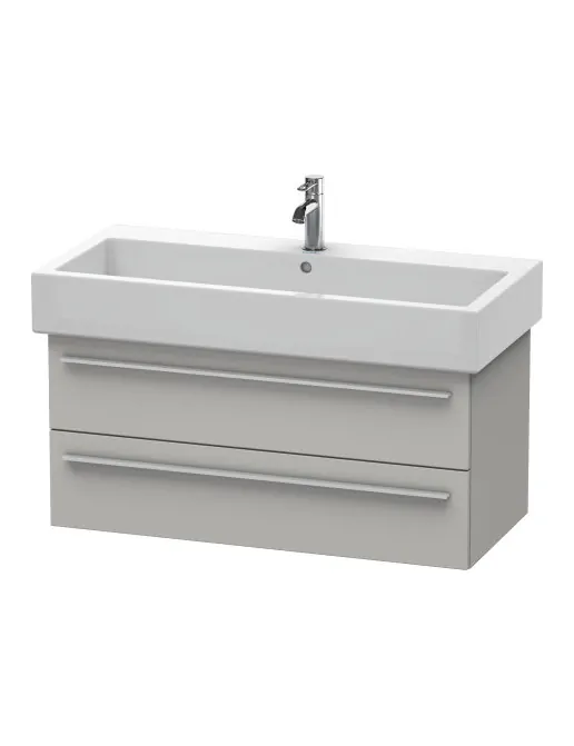 Duravit X-Large Waschtischunterbau mit 2 Auszügen, B: 950 mm, Betongrau Matt