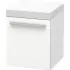 Duravit X-Large Rollcontainer 1 Ablage, B: 400 mm, Weiss Matt