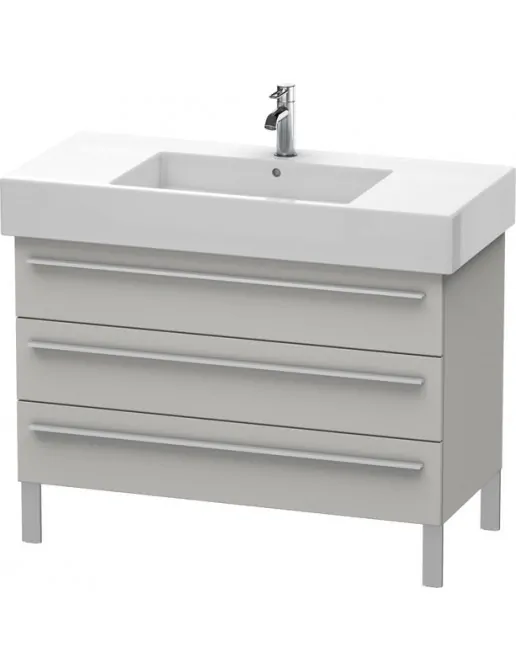 Duravit X-Large Waschtischunterbau mit 3 Auszügen stehend, B: 1000 mm, Betongrau