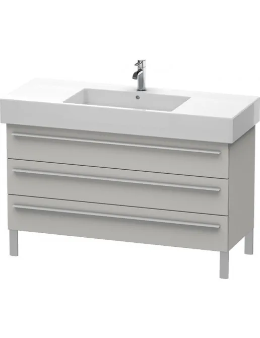 Duravit X-Large Waschtischunterbau mit 3 Auszügen stehend, B: 1200 mm, Betongrau