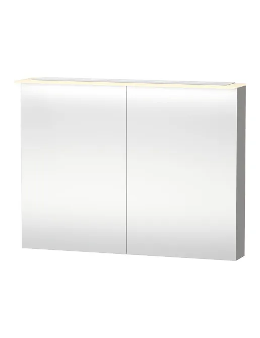 Duravit X-Large Spiegelschrank mit LED-Beleuchtung, 1000 x 208 mm, Betongrau Matt