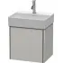 Duravit XSqaure Waschtischunterbau 1 Tür, B: 434 mm, Betongrau Matt