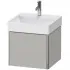 Duravit XSqaure Waschtischunterbau 1 Auszug, B: 484 mm, Betongrau Matt