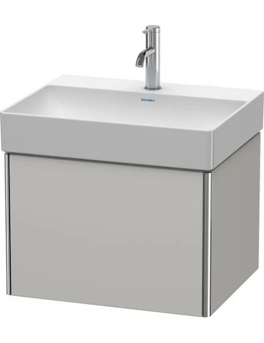 Duravit XSqaure Waschtischunterbau mit 1 Auszug, B: 584 mm, Betongrau Matt